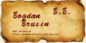 Bogdan Brusin vizit kartica